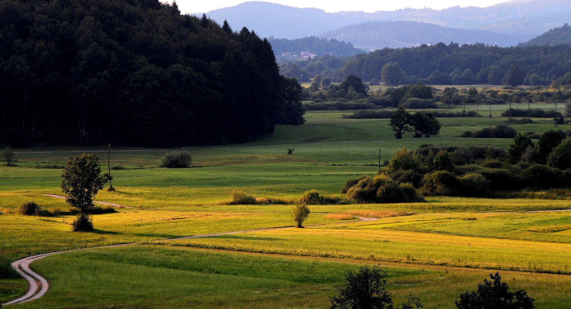 Panoramska slika polja.
