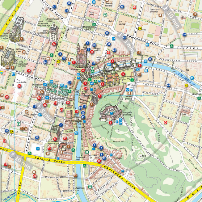 zemljevid mesta