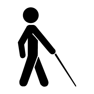 Zugänglich für Blinde und Sehbehinderte