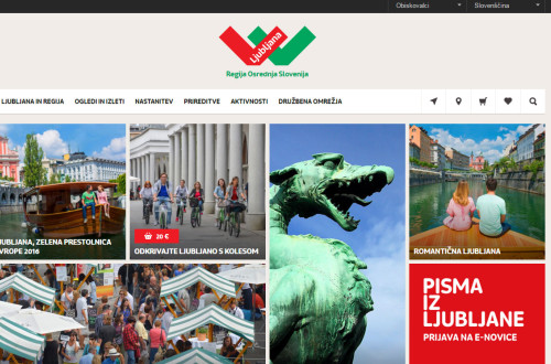 Spletna stran VisitLjubljana.