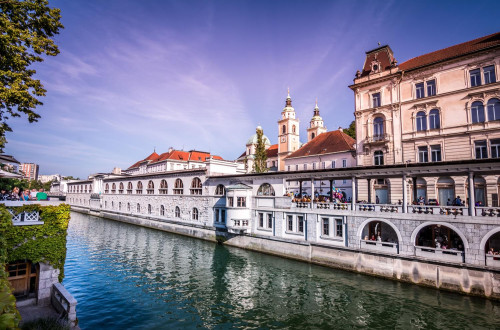 Center Ljubljane in Ljubljanica