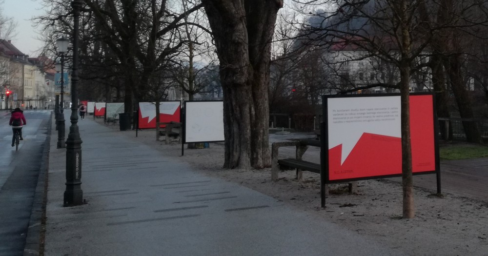 Razstava ob Ljubljanici.
