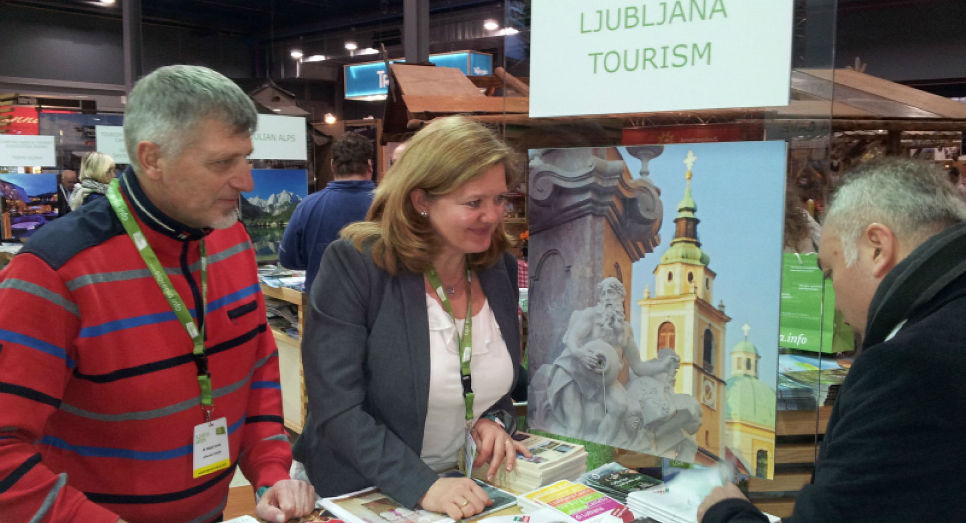 Stojnica Slovenije in Turizma Ljubljana na sejmu.