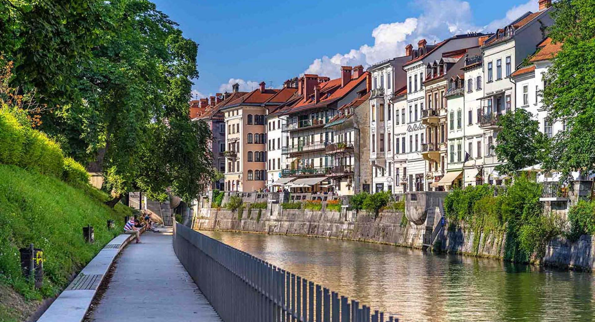 Zelena in slikovita nabrežja Ljubljanice