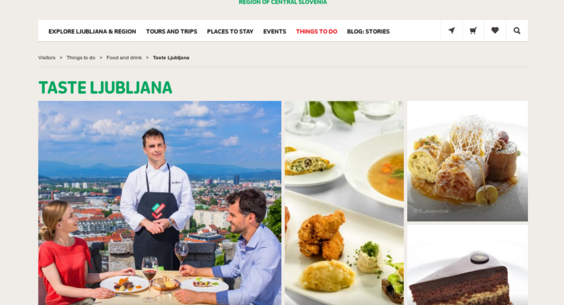 Letak za kulinarično spletno stran.