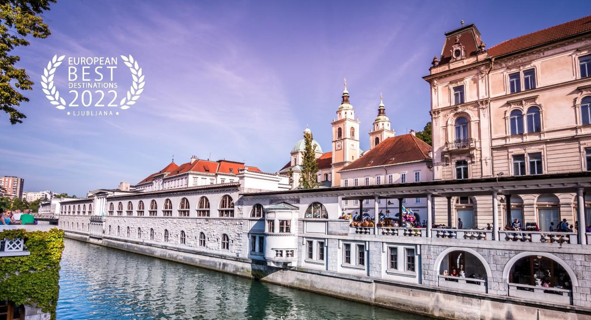 Glasovanje za najboljšo evropsko destinacijo 2022; na fotografiji Plečnikove tržnice v Ljubljani