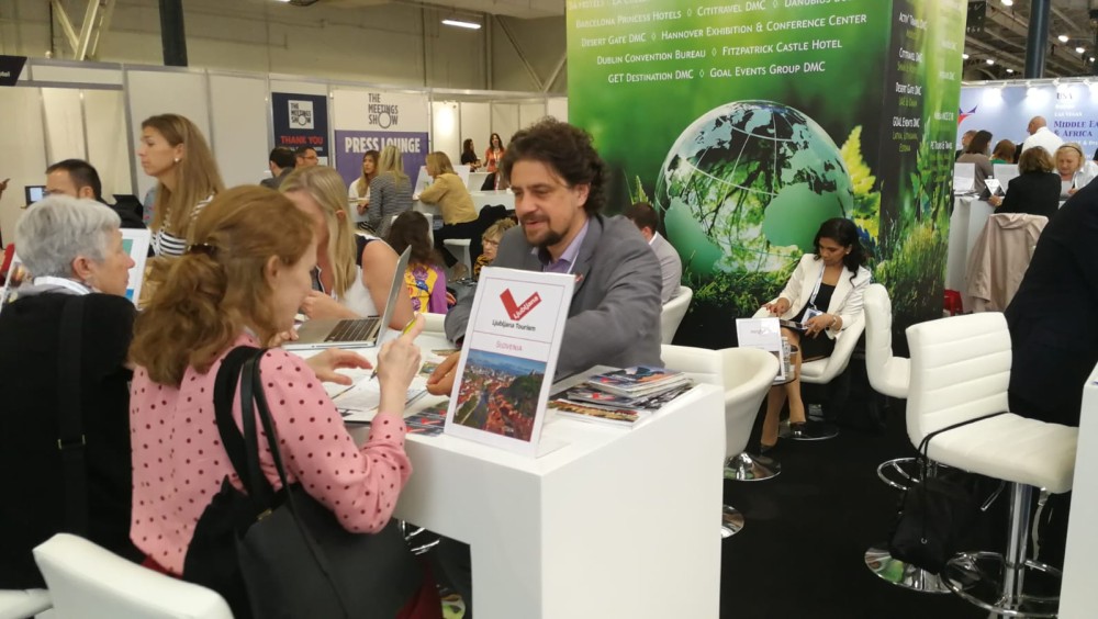 Predstavnik Turizma Ljubljana na B2B dogodku.