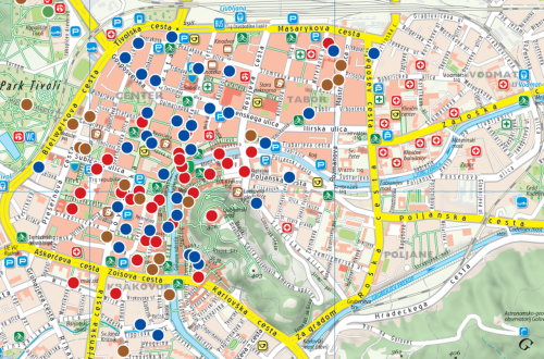 Turistični zemljevid Ljubljane