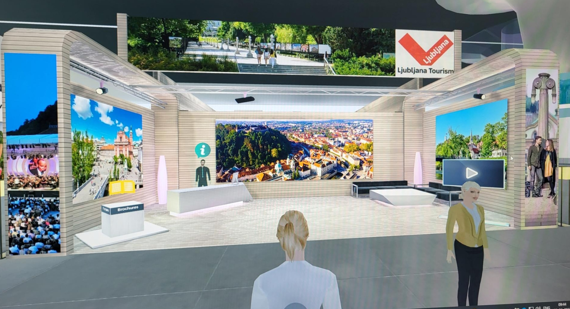 Predstavitev Turizma Ljubljana na virtualnem sejmu, ki ga je pripravila Evropska komisija za predstavitev Evropske unije kitajskemu trgu, junij 2022