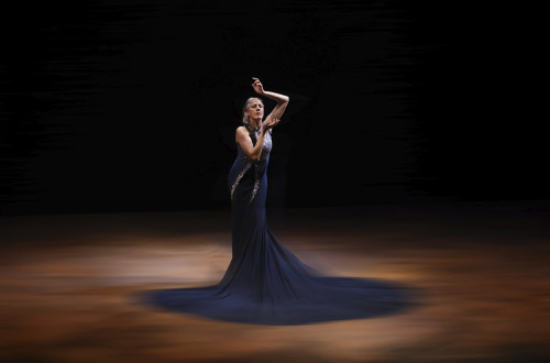 María Pagés, svetovno uveljavljena umetnica in plesalka iz španske Seville na odru