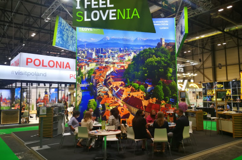 Stojnica Slovenije in Turizma Ljubljana na sejmu.