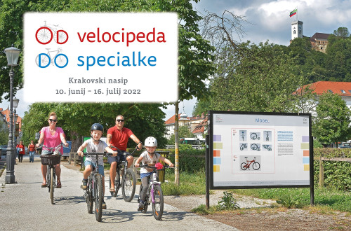 Napovednik razstave »Od velocipeda do specialke«, Krakovski nasip, od 10. junija do 15. julija 2022