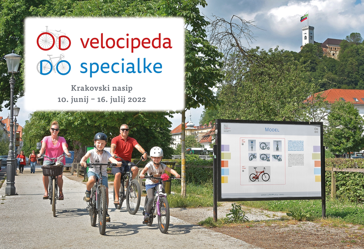 Napovednik razstave »Od velocipeda do specialke«, Krakovski nasip, od 10. junija do 15. julija 2022