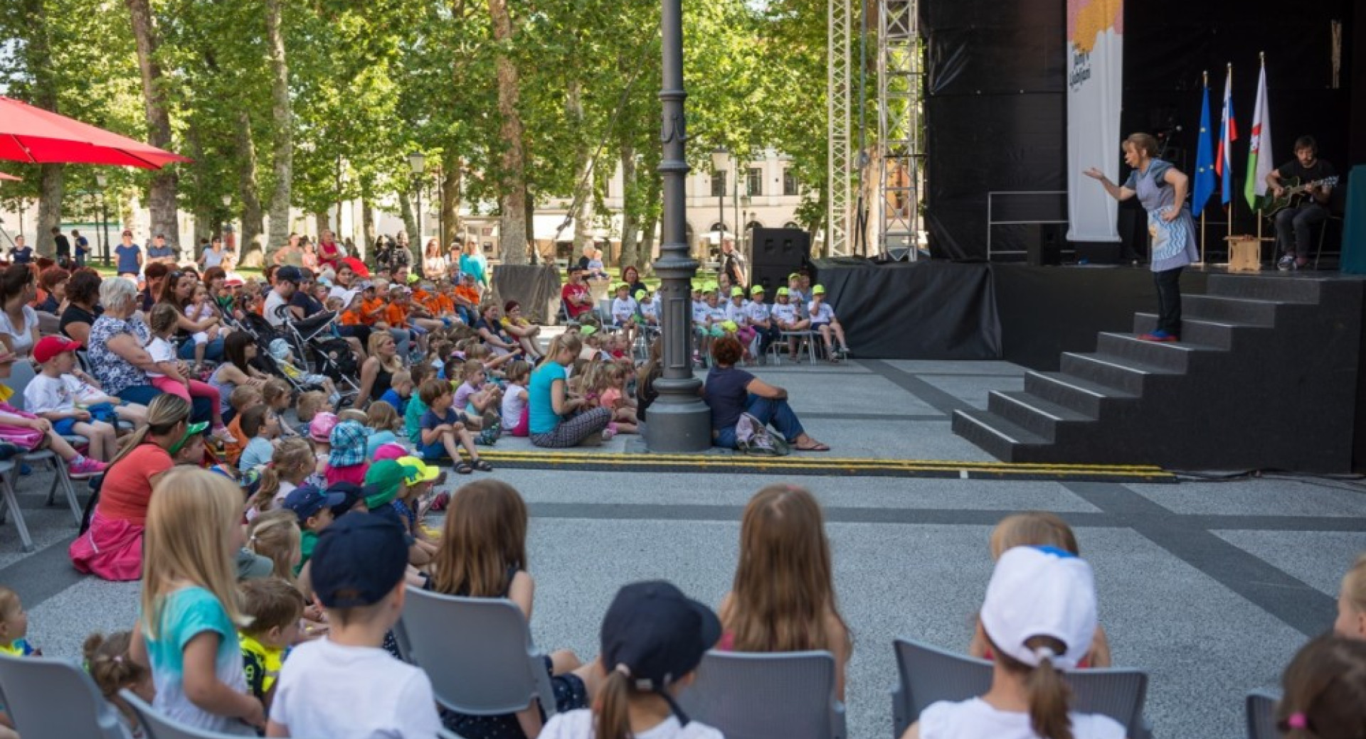 Otroška predstava na prostem v Ljubljani