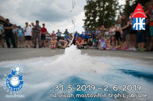 Letak za znanstveni festival.