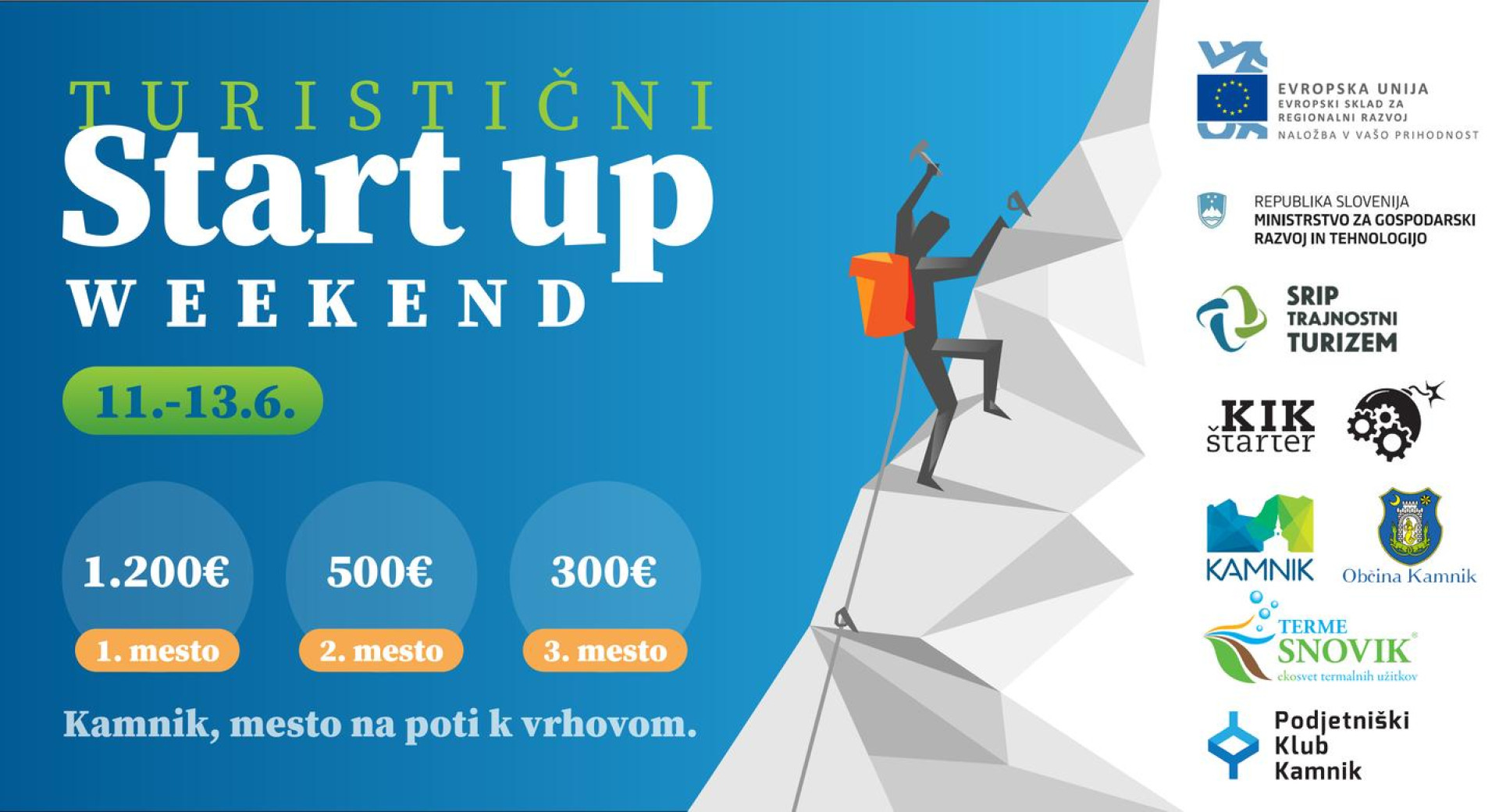 Plakat za start up vikend.