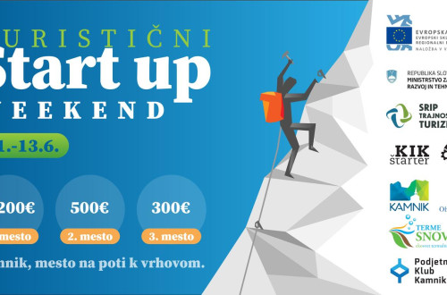 Plakat za start up vikend.