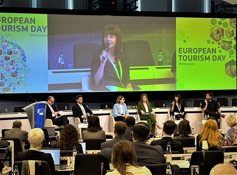 Razprava o odpornejšem turizmu v EU na dogodku Evropske komisije »European Tourism Day 2023«, maj 2023