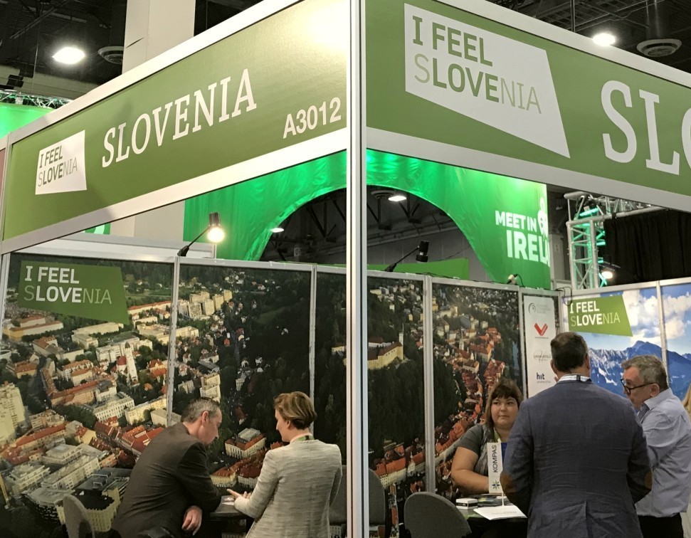Stojnica Slovenije in Turizma Ljubljana na sejmu.