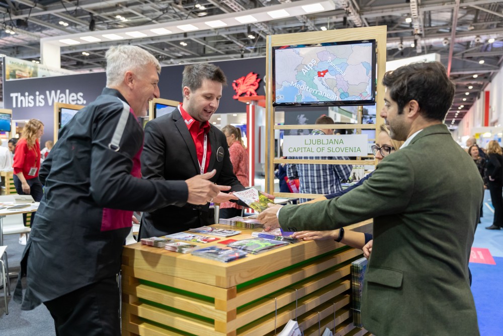 Stojnica Ljubljane na WTM v Londonu.