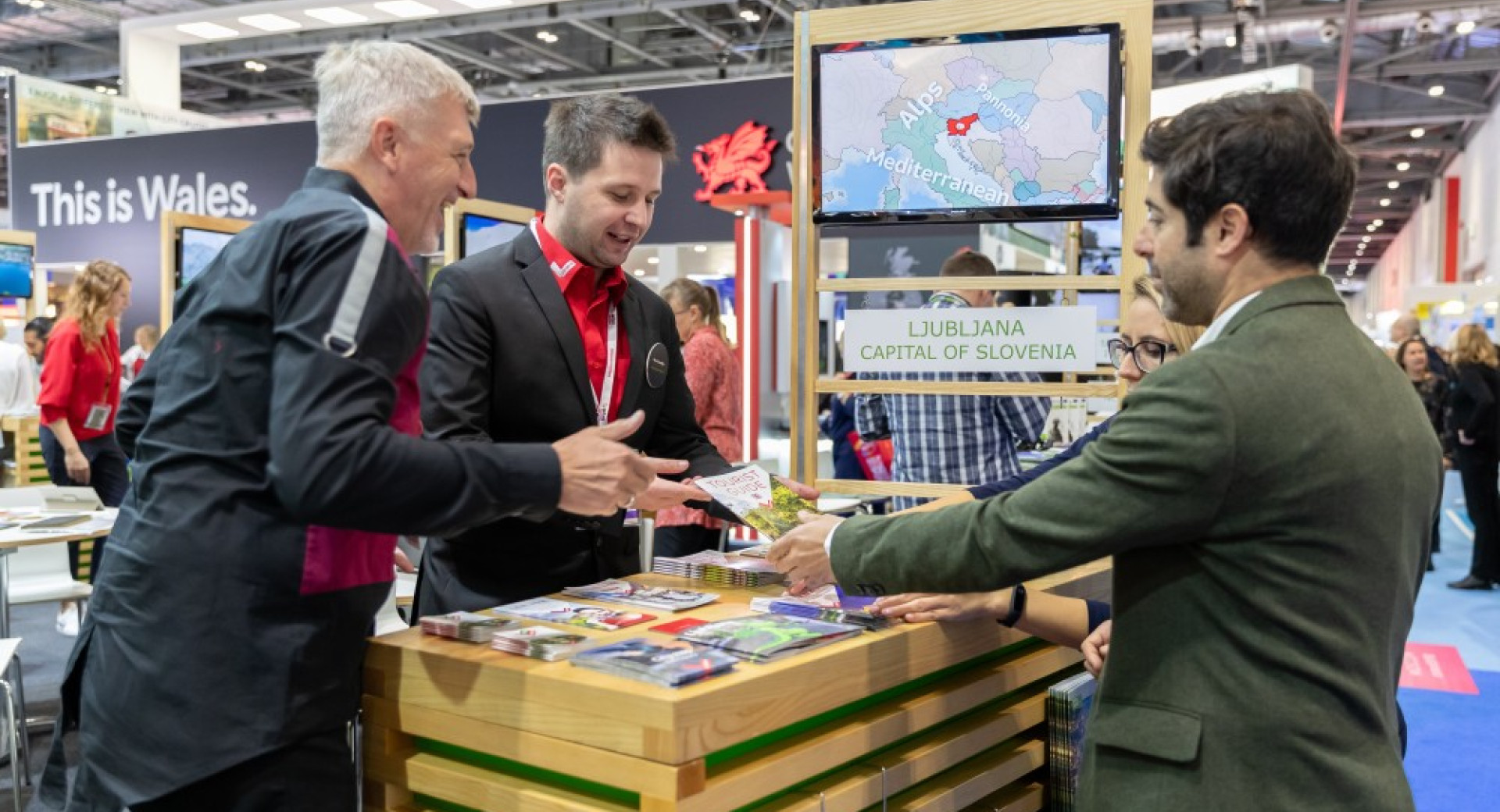 Stojnica Ljubljane na WTM v Londonu.