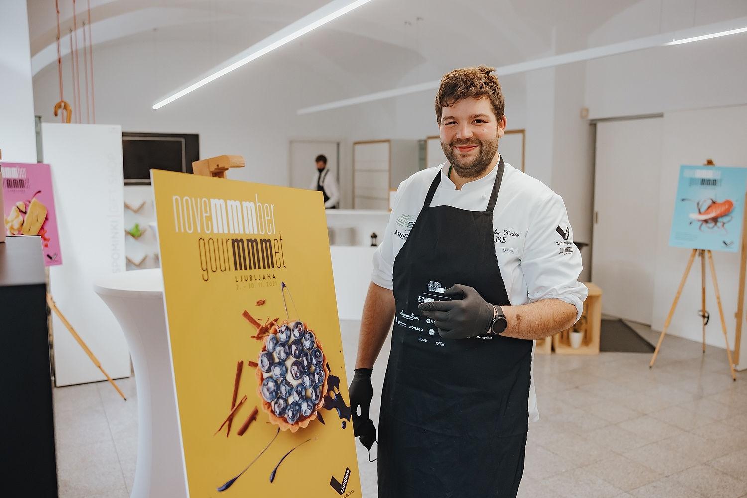 Obiskovalce je na kulinarični sprehod Gourmet Ljubljana Crawl pospremil chef Luka Košir