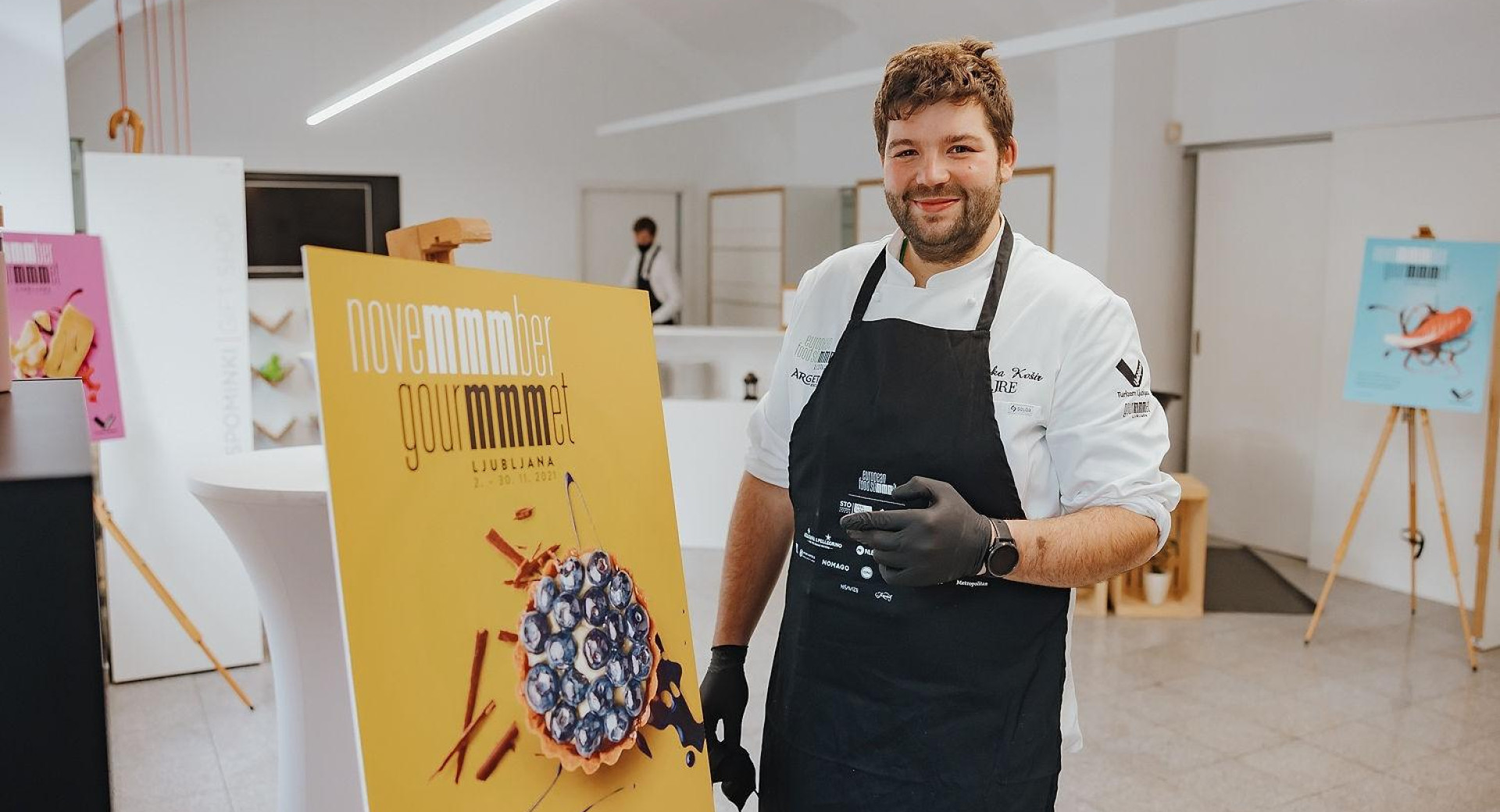 Chef Luka Košir na dogodku Gourmet Ljubljana Crawl