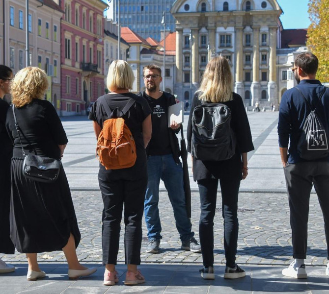 Doživljajsko vodenje Turizma Ljubljana Mojster Plečnik