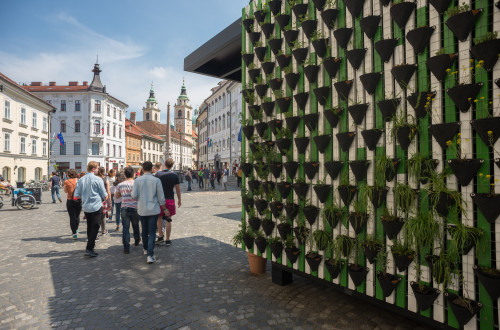 Info točka zelene Ljubljane.