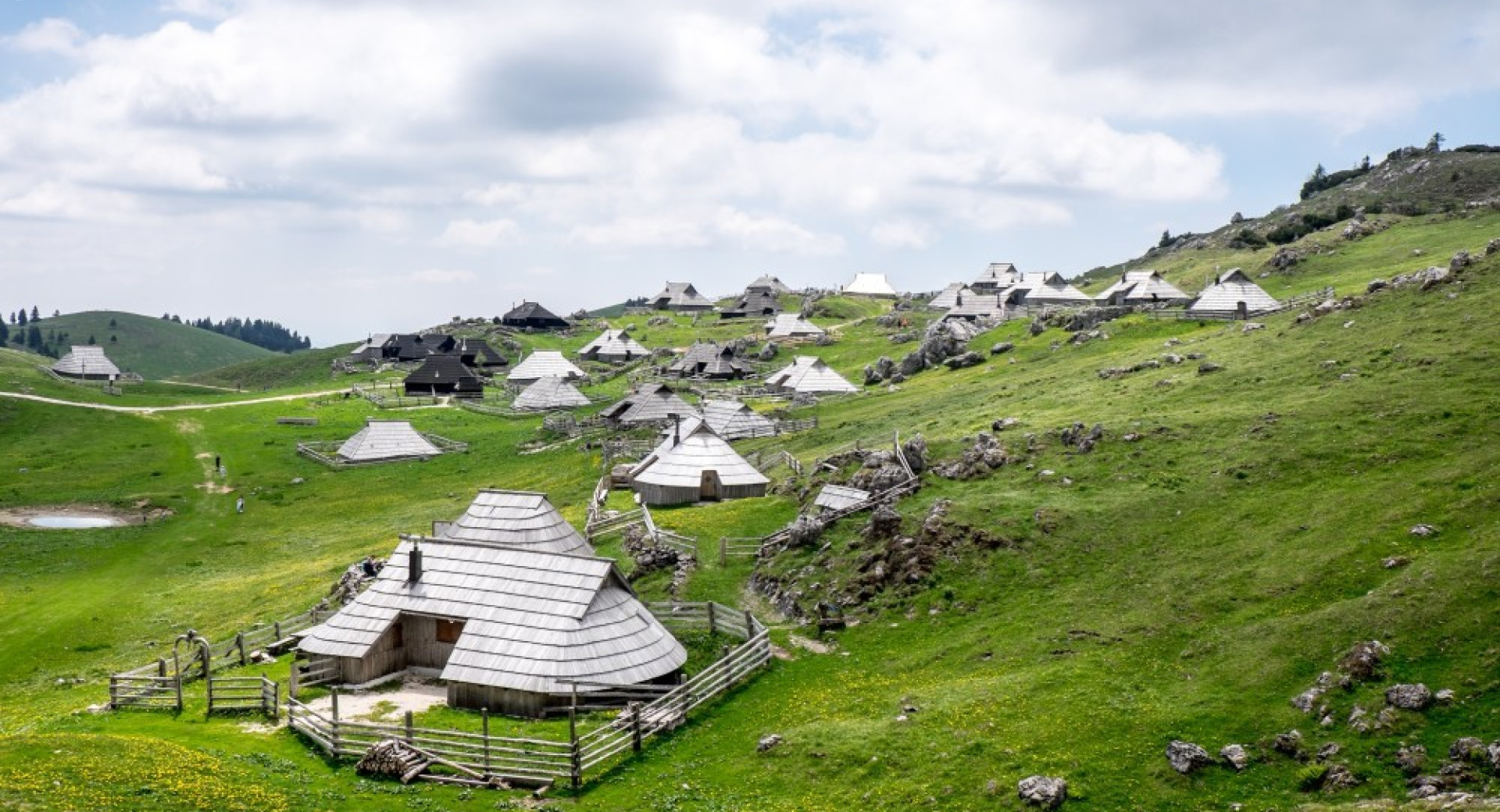 Panoramska slika Velike planine.