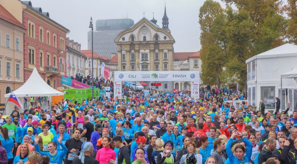 Udeleženci ljubljanskega maratona.