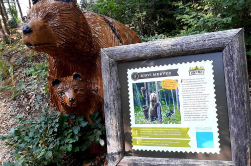Učna pot bobra Bobija v doživljajskem Parku Cukarca v bližini Šentvida pri Stični