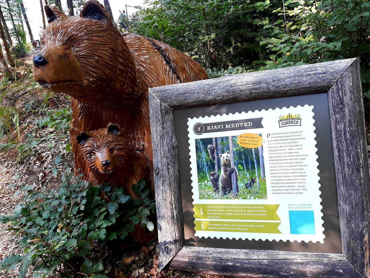 Učna pot bobra Bobija v doživljajskem Parku Cukarca v bližini Šentvida pri Stični