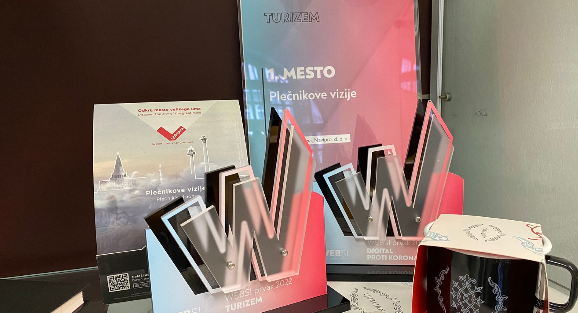 Nagrade tekmovanja v digitalnih presežkih Slovenije WEBSI, ki jih je prejel Turizem Ljubljana v letu 2022