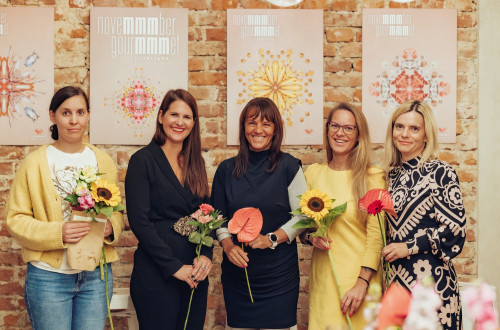 Na fotografiji Z leve proti desni: Nataša Đurić, Nina Bratovž, mag. Petra Stušek, Katarina Marinović in Valentina Smej Novak.