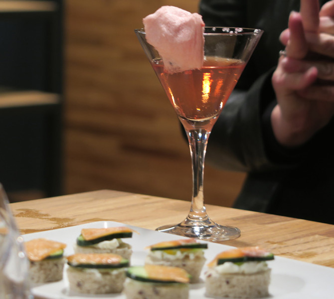 Broken Bones Distillery in Ljubljana, a glass of cocktail.