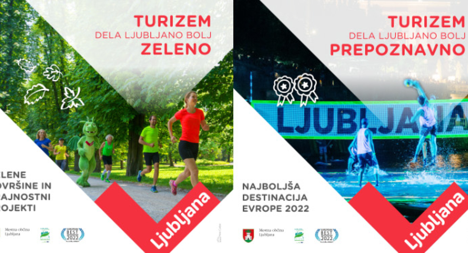 Kampanja Turizma Ljubljana Turizem dela Ljubljano 2022 - oglasi kampanje
