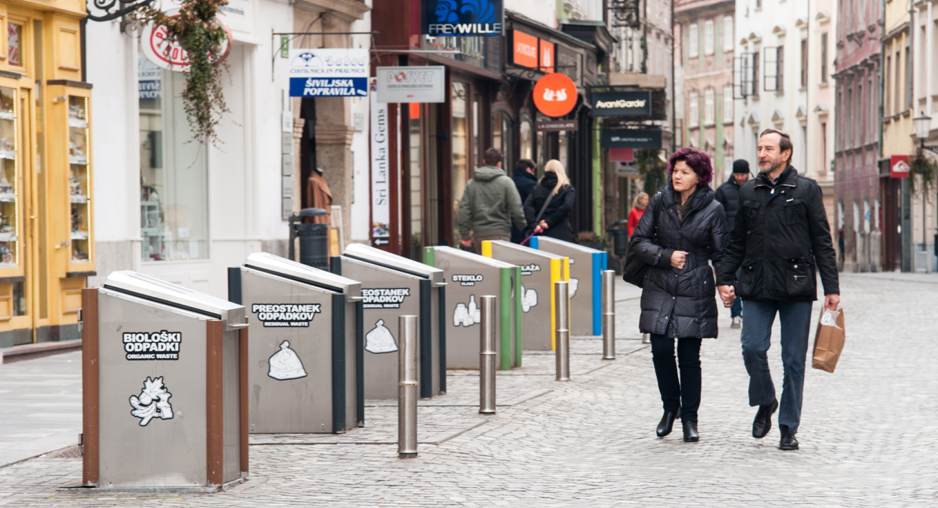 underground collection units in ljubljanas centre