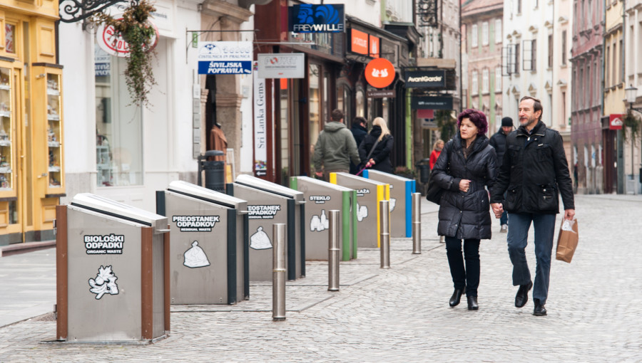 underground collection units in ljubljanas centre