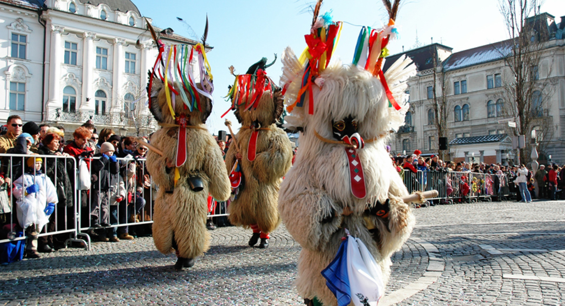 Traditional carnival figures the kurent Photo Dunja Wedam
