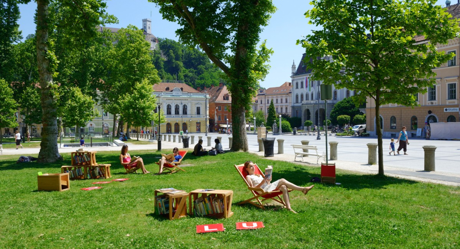 Ljubljana became the UNESCO City of literature knjiznica pod krosnjami2