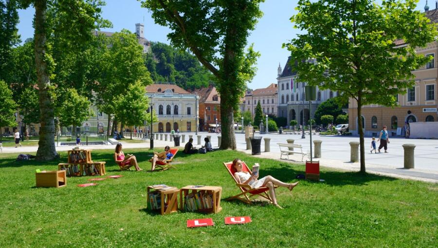 Ljubljana became the UNESCO City of literature knjiznica pod krosnjami2