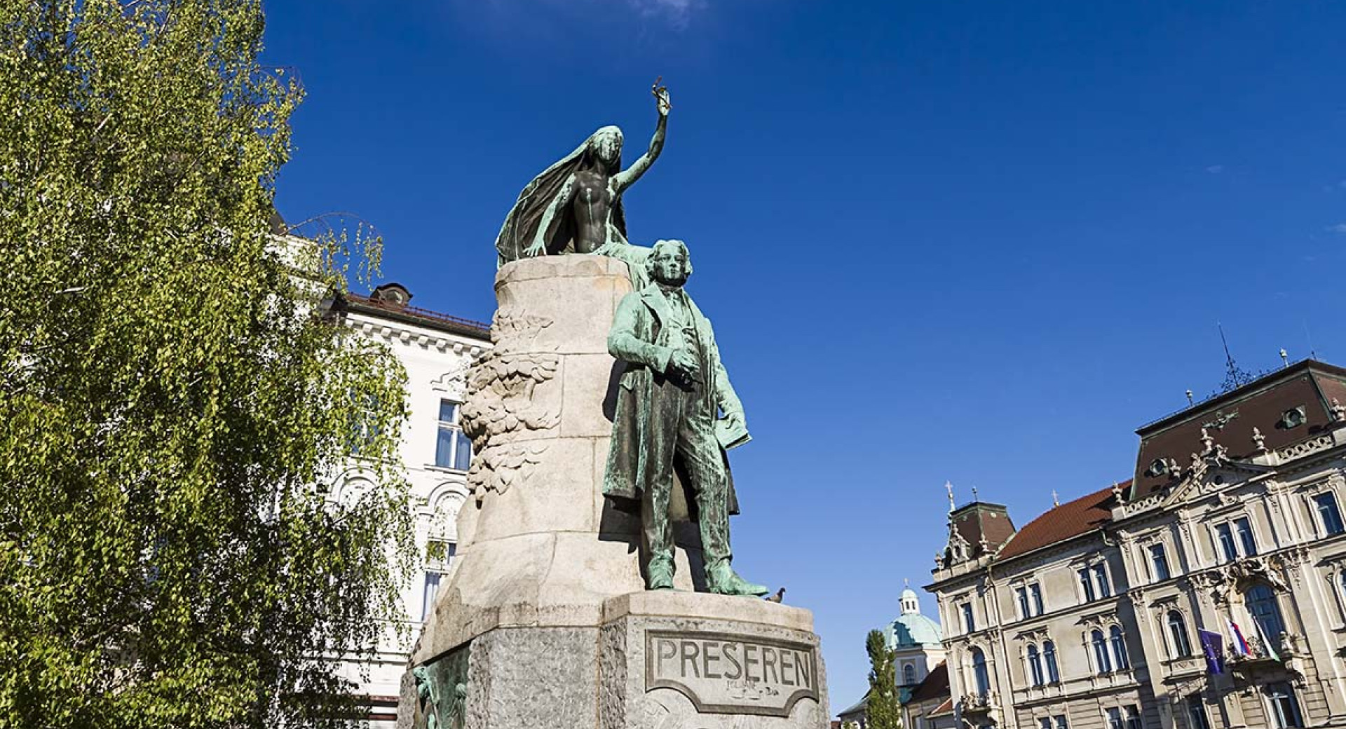 Preseren monument photo Shutterstock