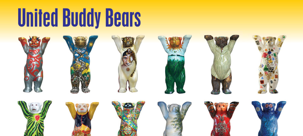 12 bear statues.