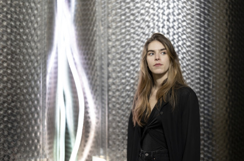 Portret umetnice Nike Erjavec.