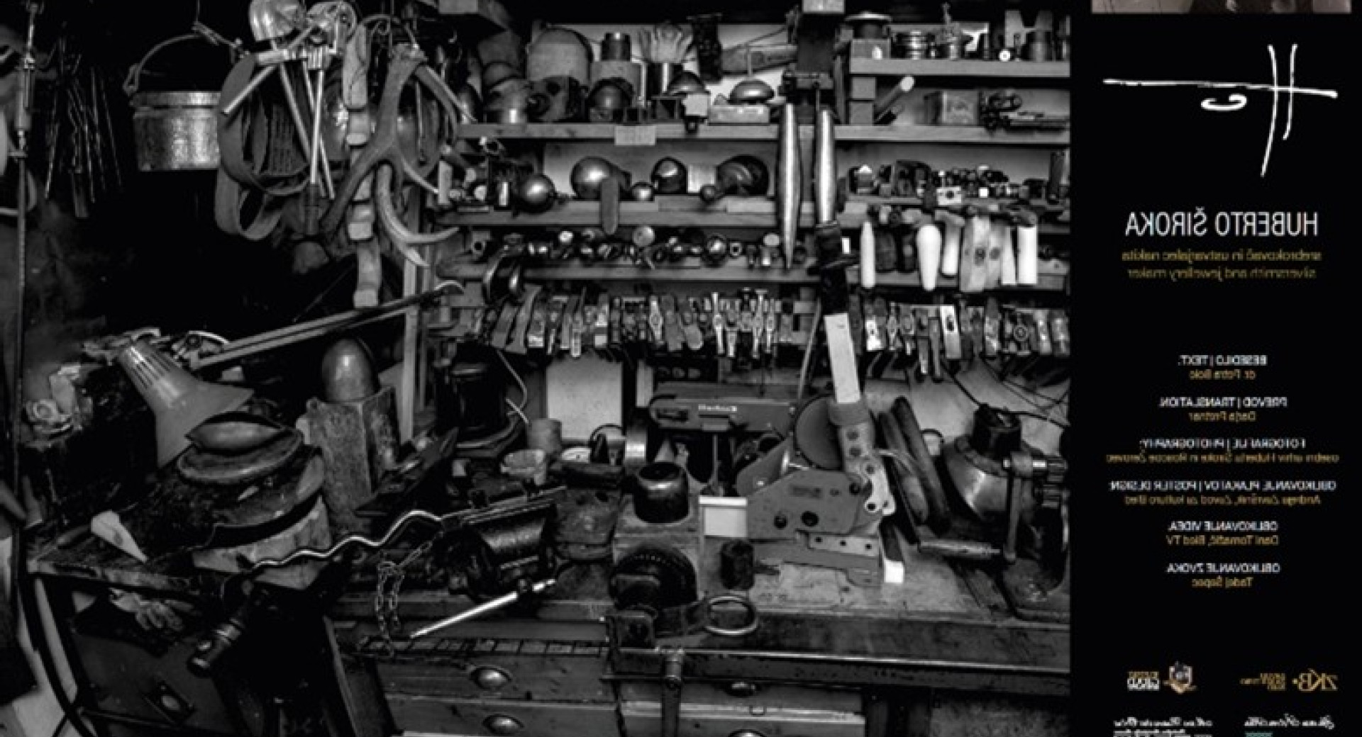 Jewellery making workshop with a variety of tools.