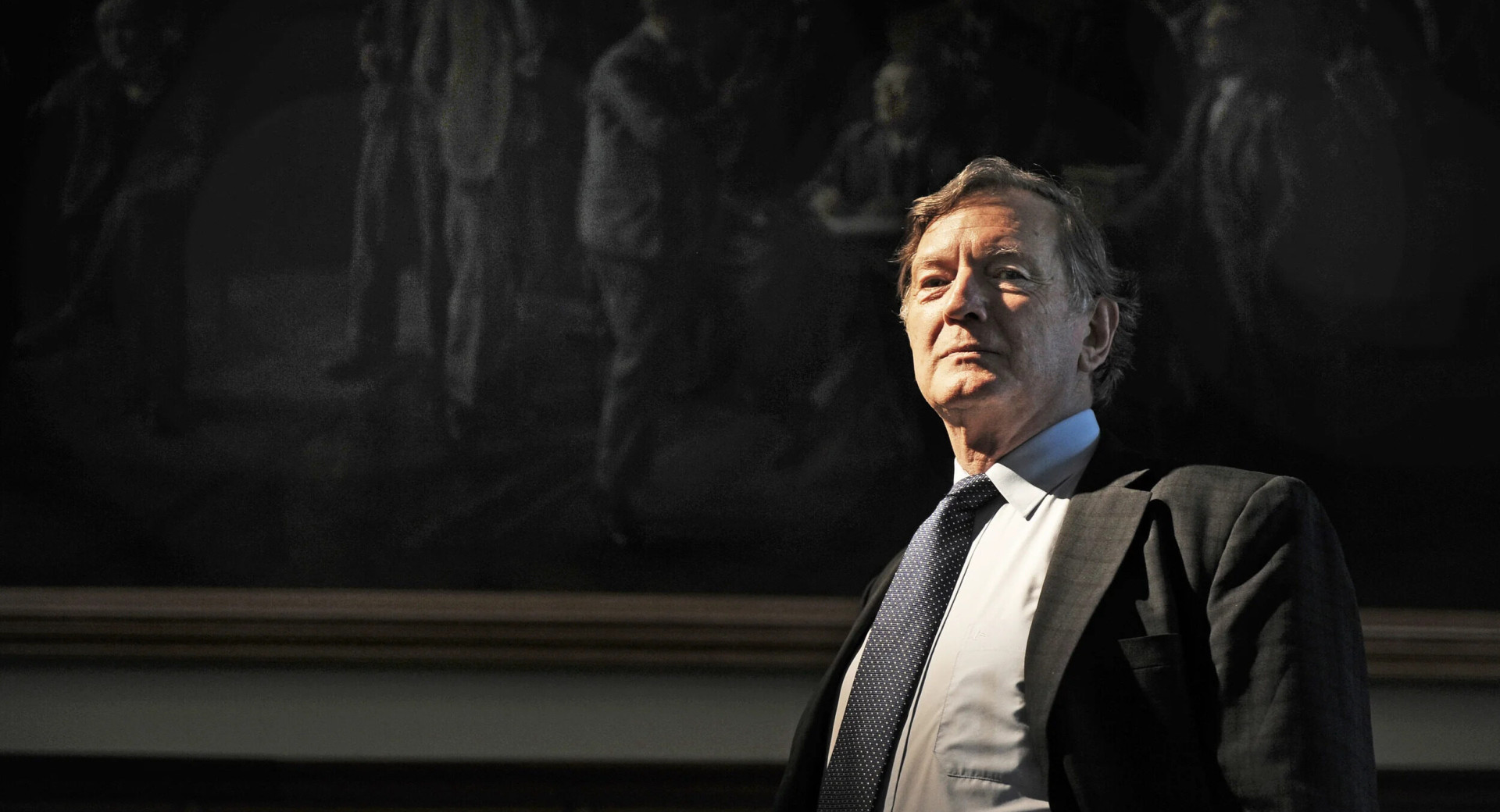 Older man with a tie.