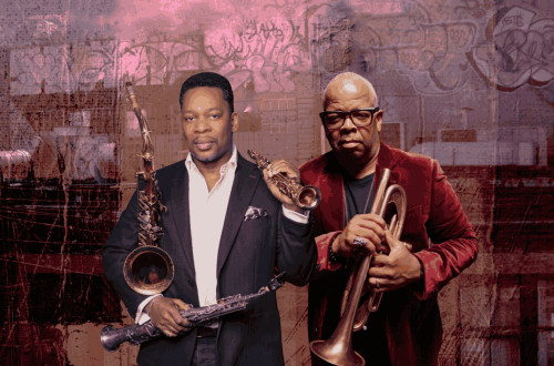 Dva moska z instrumentoma.