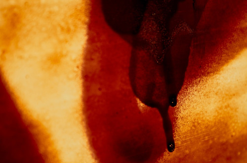 Rdece-rumena umetniska fotografija.