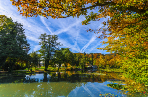 pond in tivoli janez zalaznik